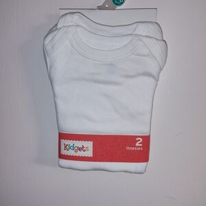 Kidgets White Baby Onesies Set Of 2